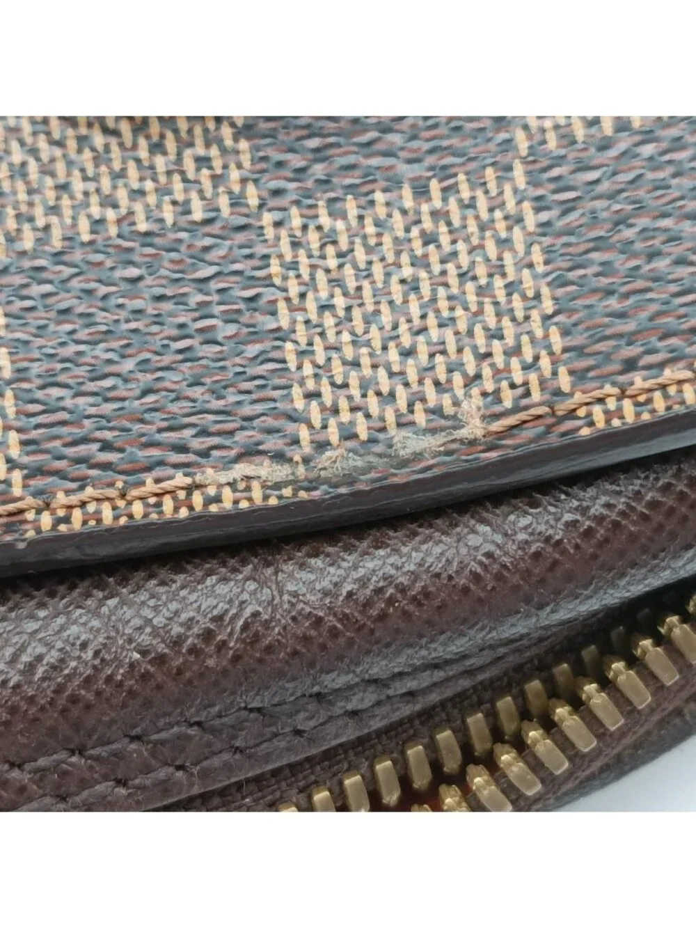 Louis Vuitton Triana Ebene Damier Canvas Handbag